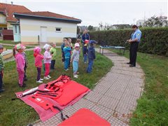 Městská policie Otrokovice v Mateřské školce Kvítkovice